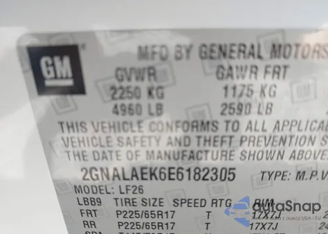 2014 Chevrolet Equinox Ls из США, поврежденный, VIN 2GNALAEK6E6182305